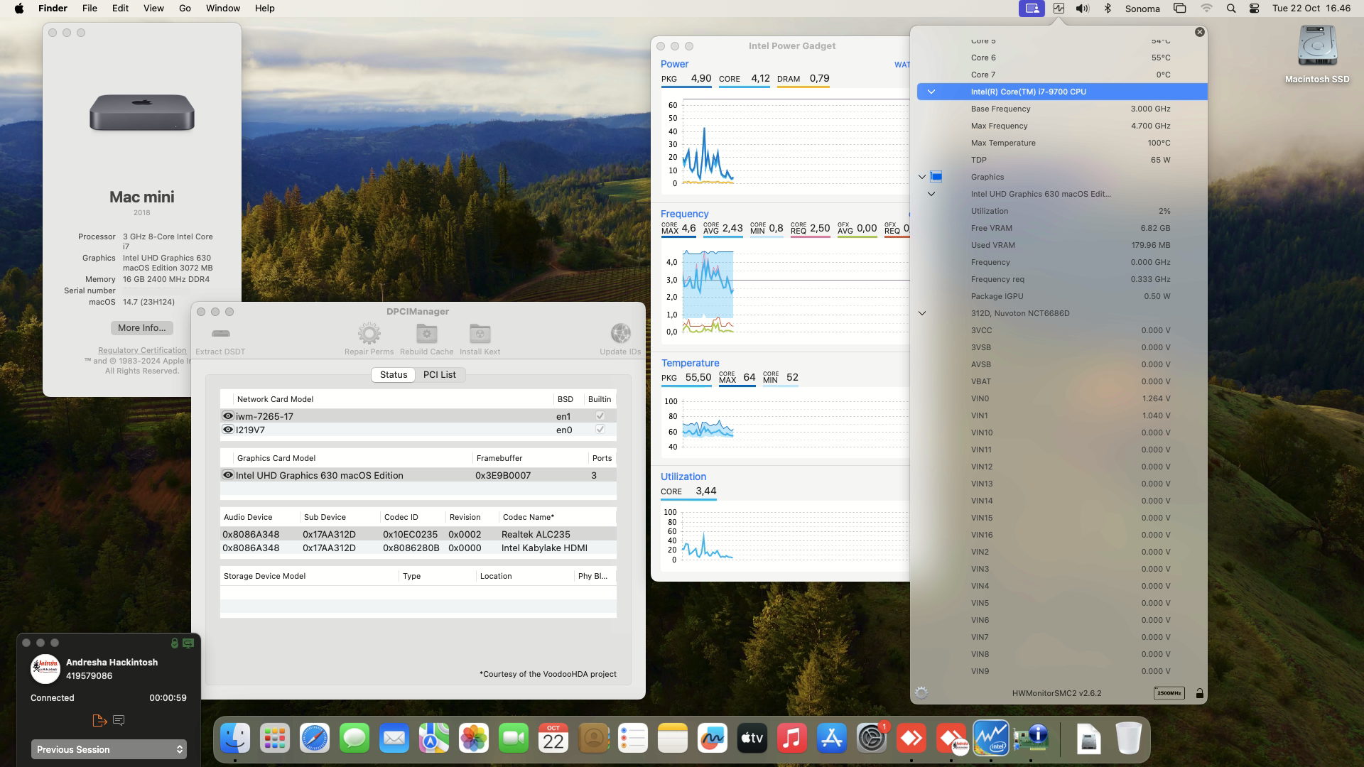 Success Hackintosh macOS Sonoma 14.7 Build 23H124 in Lenovo ThinkCentre M720Q Tiny